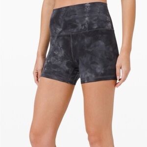 Lululemon align high rise space grey shorts, 6.